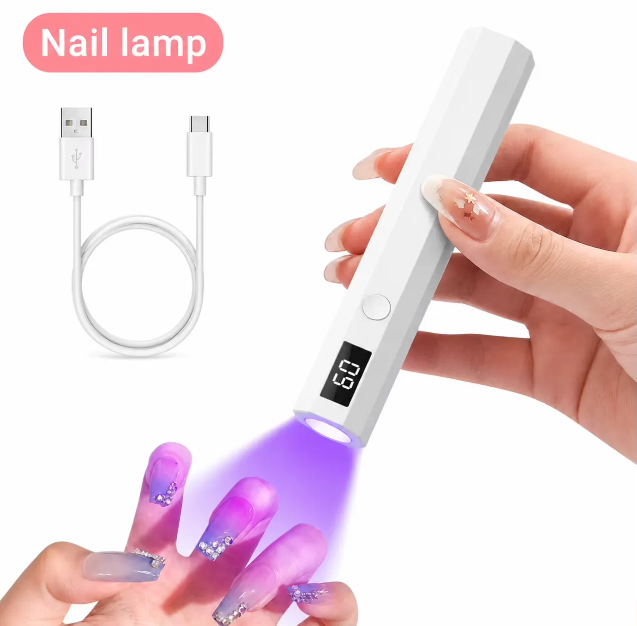 Portable UV LED Nail Lamp